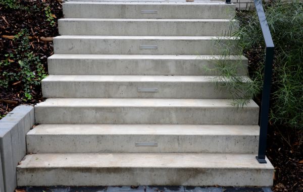 Poured Step Installation in Lodi
