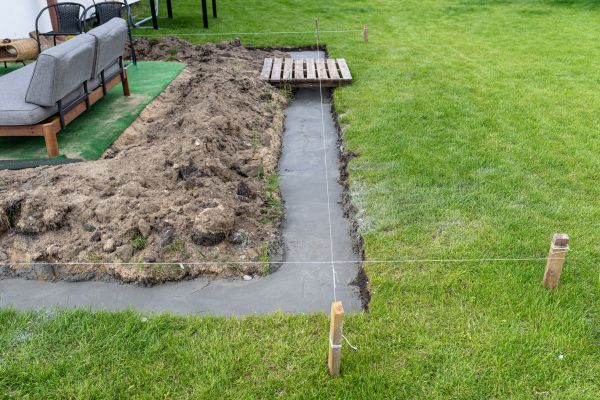 Cement Footer Installation in Lodi